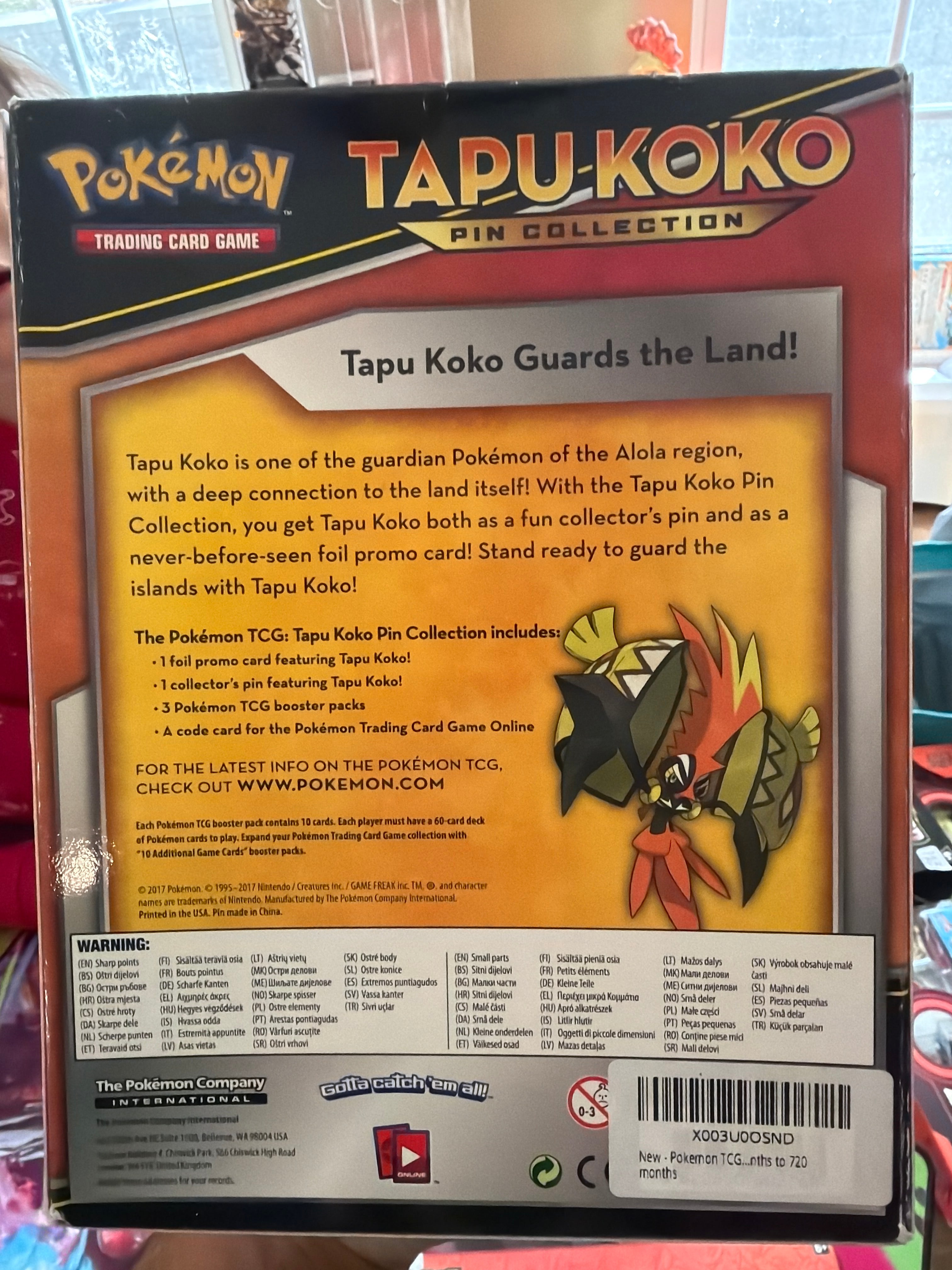Tapu Koko Pin Collection - SM - Guardians Rising (SM02)