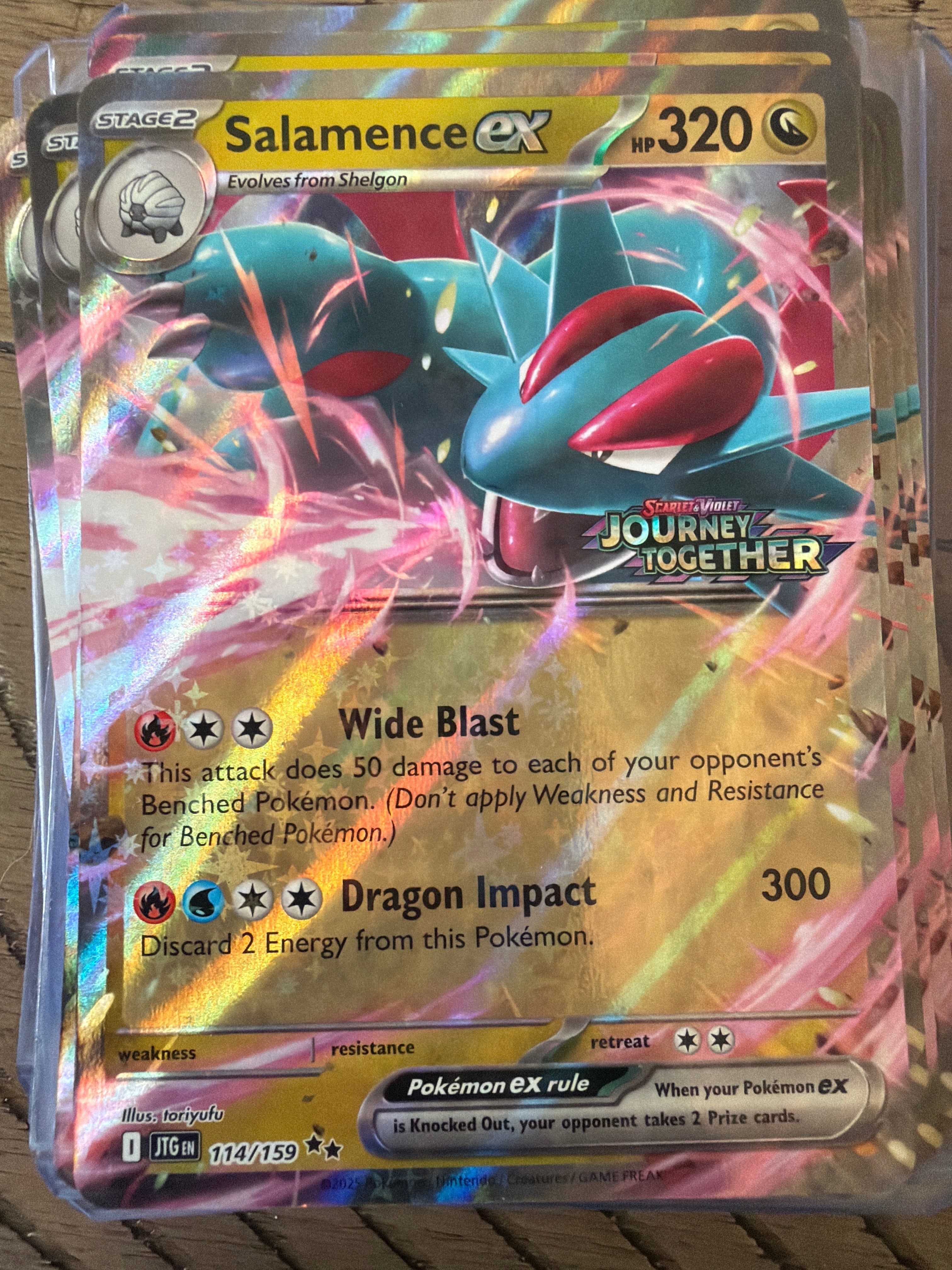 Salamence EX JTG Stamped Promo #114