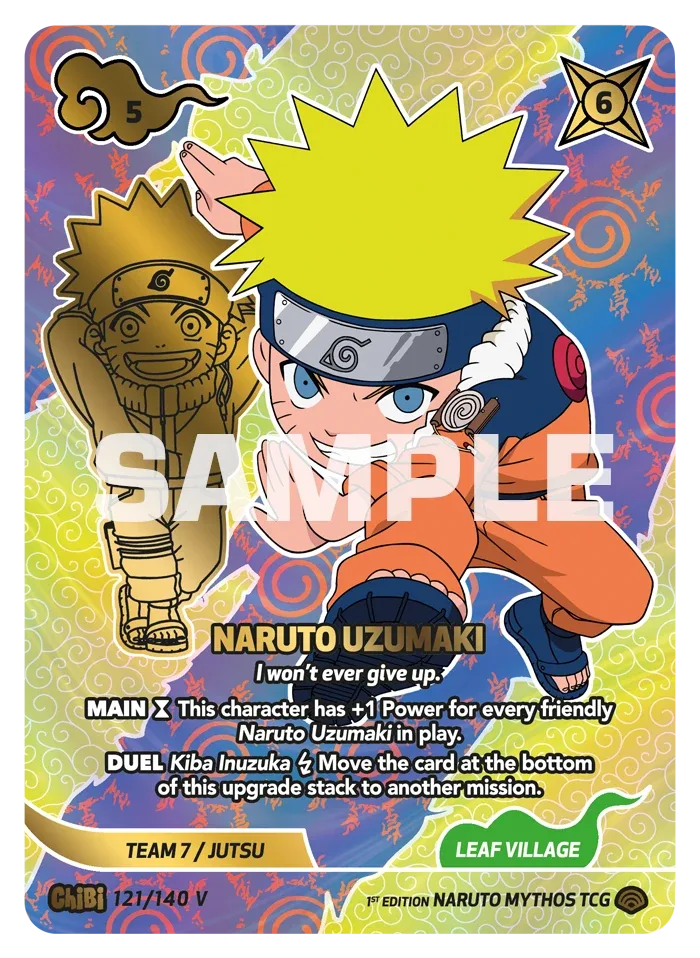 Naruto Mythos TCG: Set 2 1st Edition Booster Display