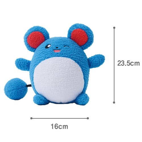POKEMON MARILL CURLY FABRIC PLUSH