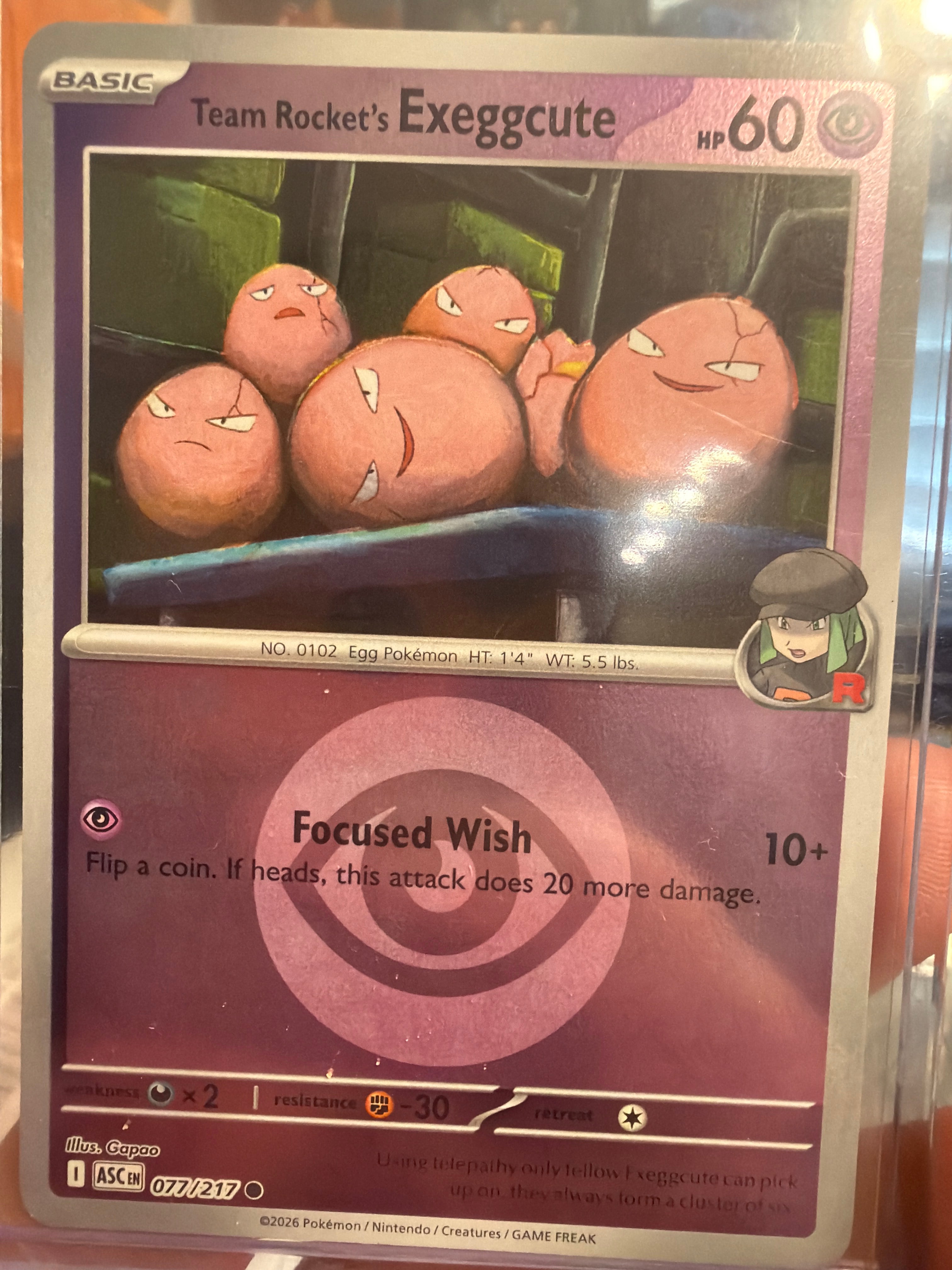 Team Rocket's exeggutor (Energy Symbol Pattern) - ME: Ascended Heroes (ASC)