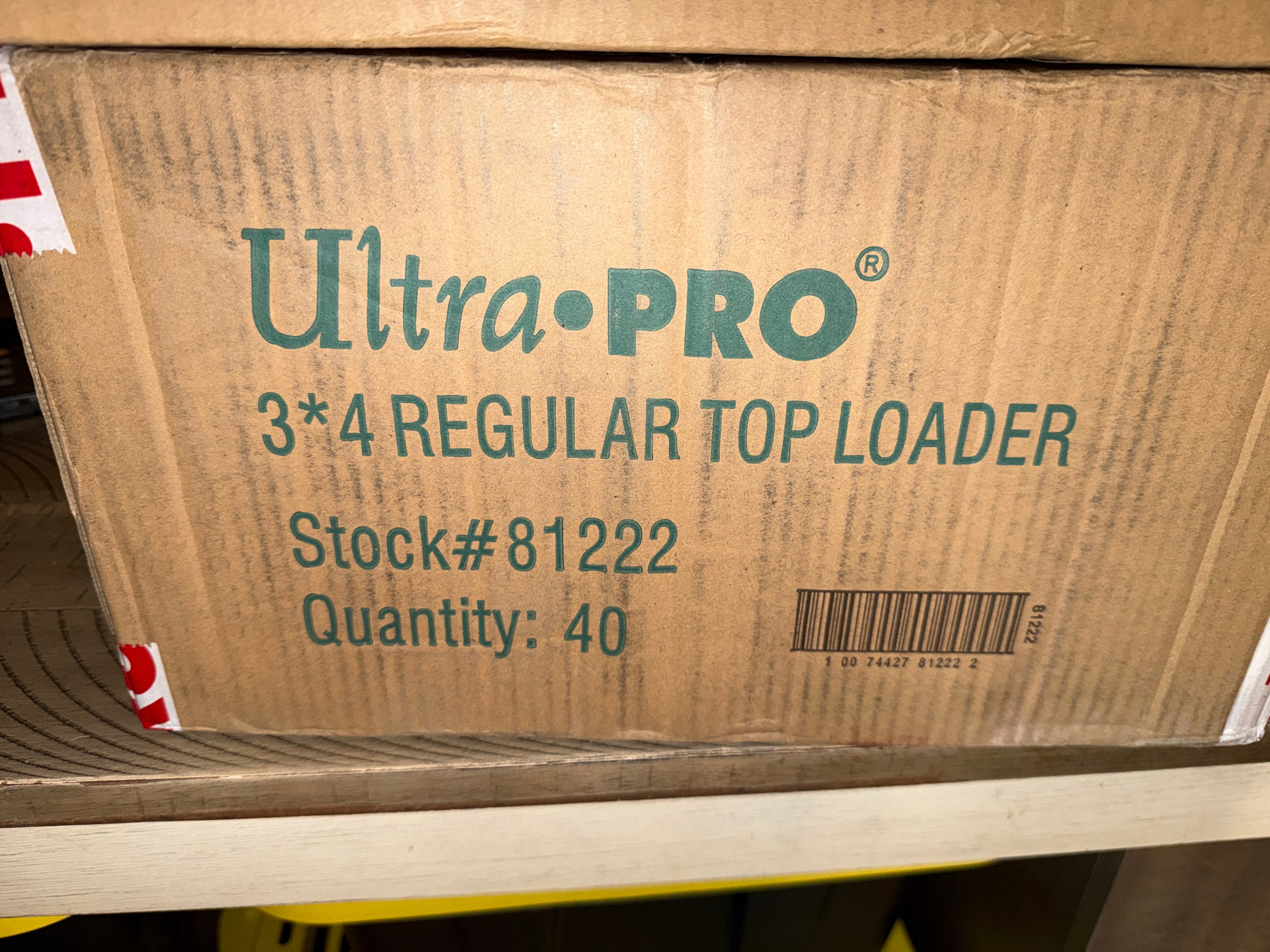 Case of 3x4 Regular Top Loader QT 40