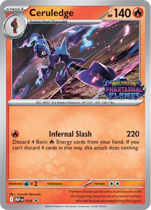 Ceruledge - 014 - ME: Mega Evolution Promo (MEP)