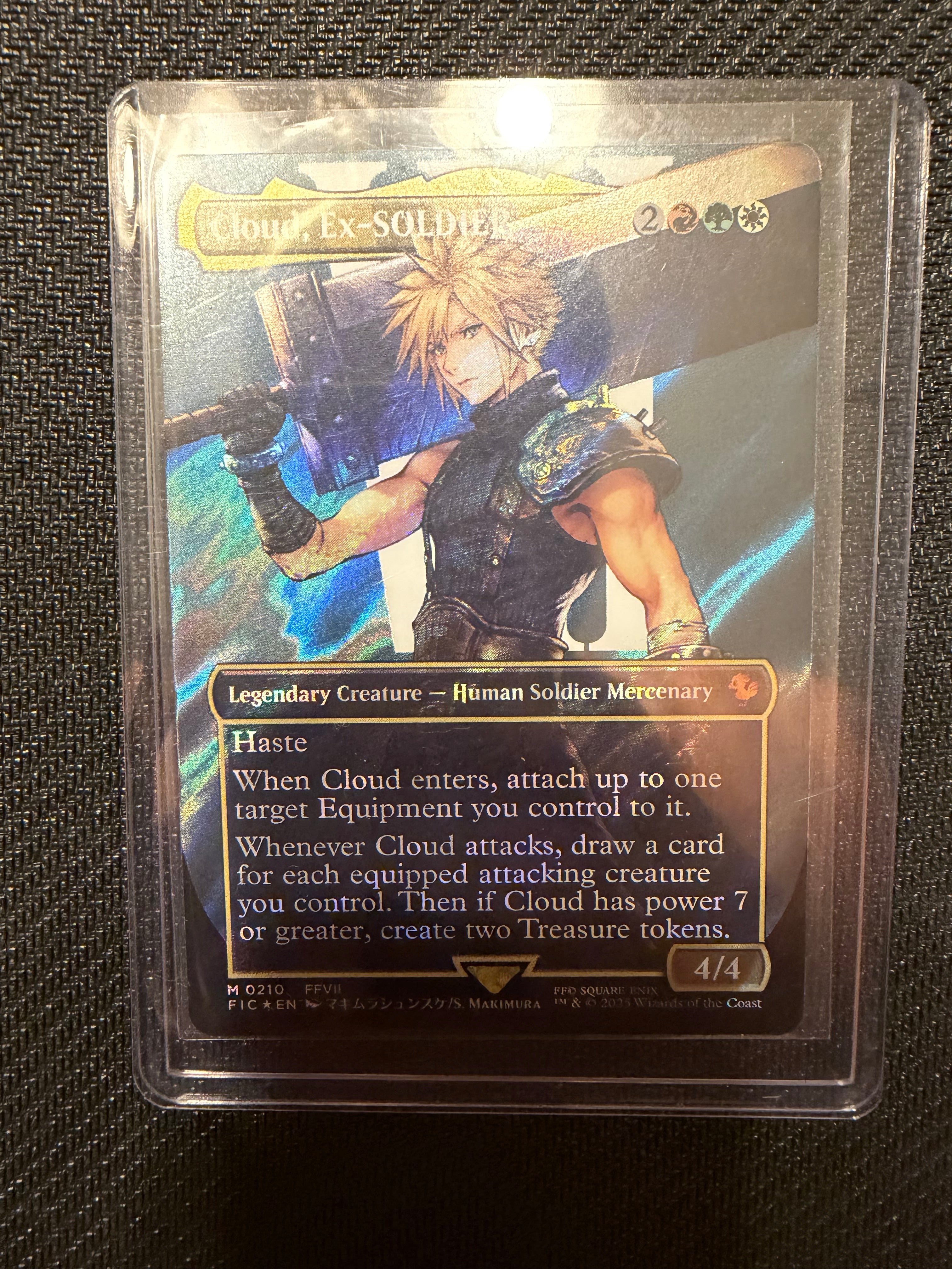 Cloud, Ex-SOLDIER [Borderless Surge Foil] #210