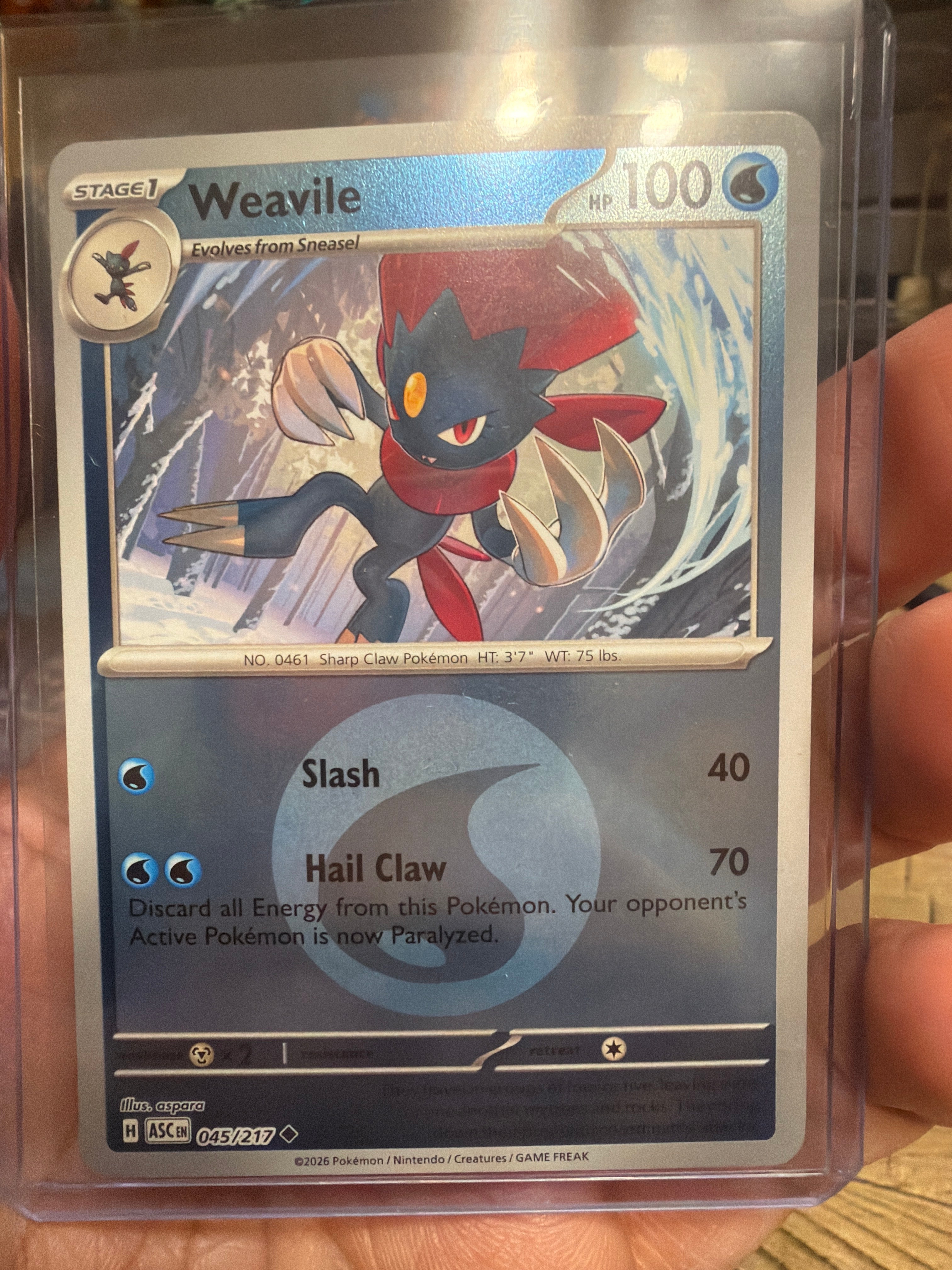 Weavile - 045/217 (Energy Symbol Pattern) - ME: Ascended Heroes (ASC)