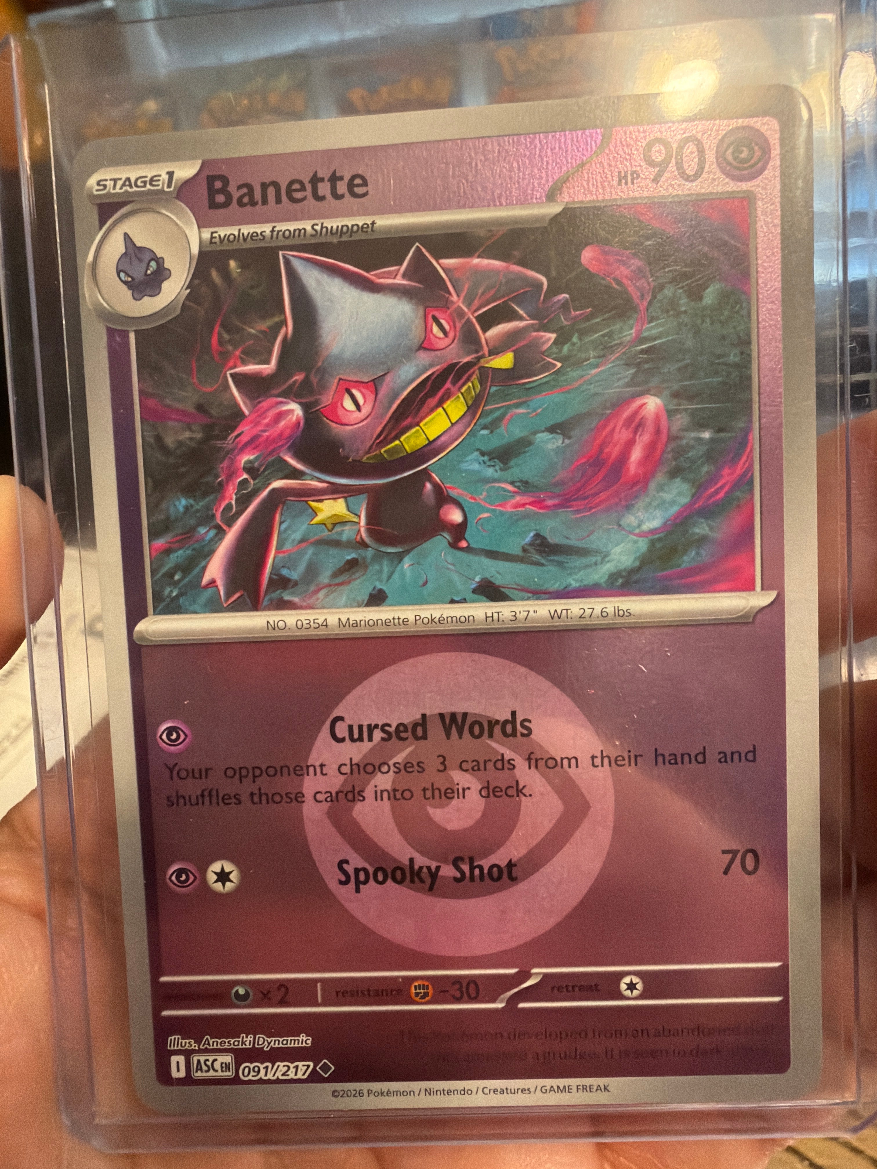 Banette - 091/217 (Energy Symbol Pattern) - ME: Ascended Heroes (ASC)