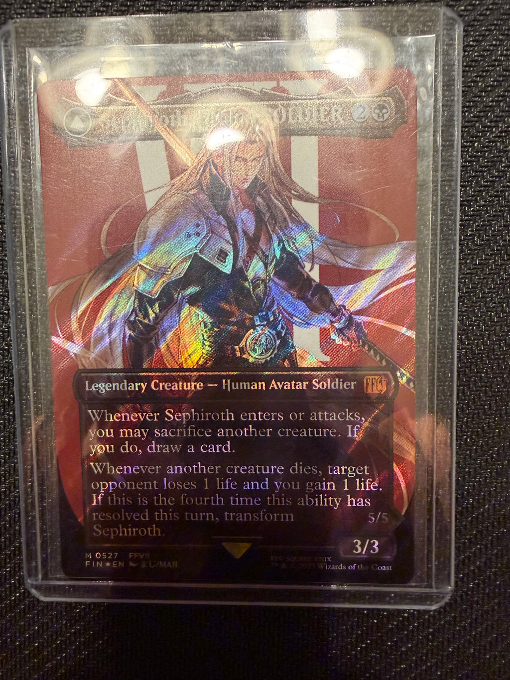 Sephiroth, Fabled SOLDIER [Borderless Surge Foil] #527