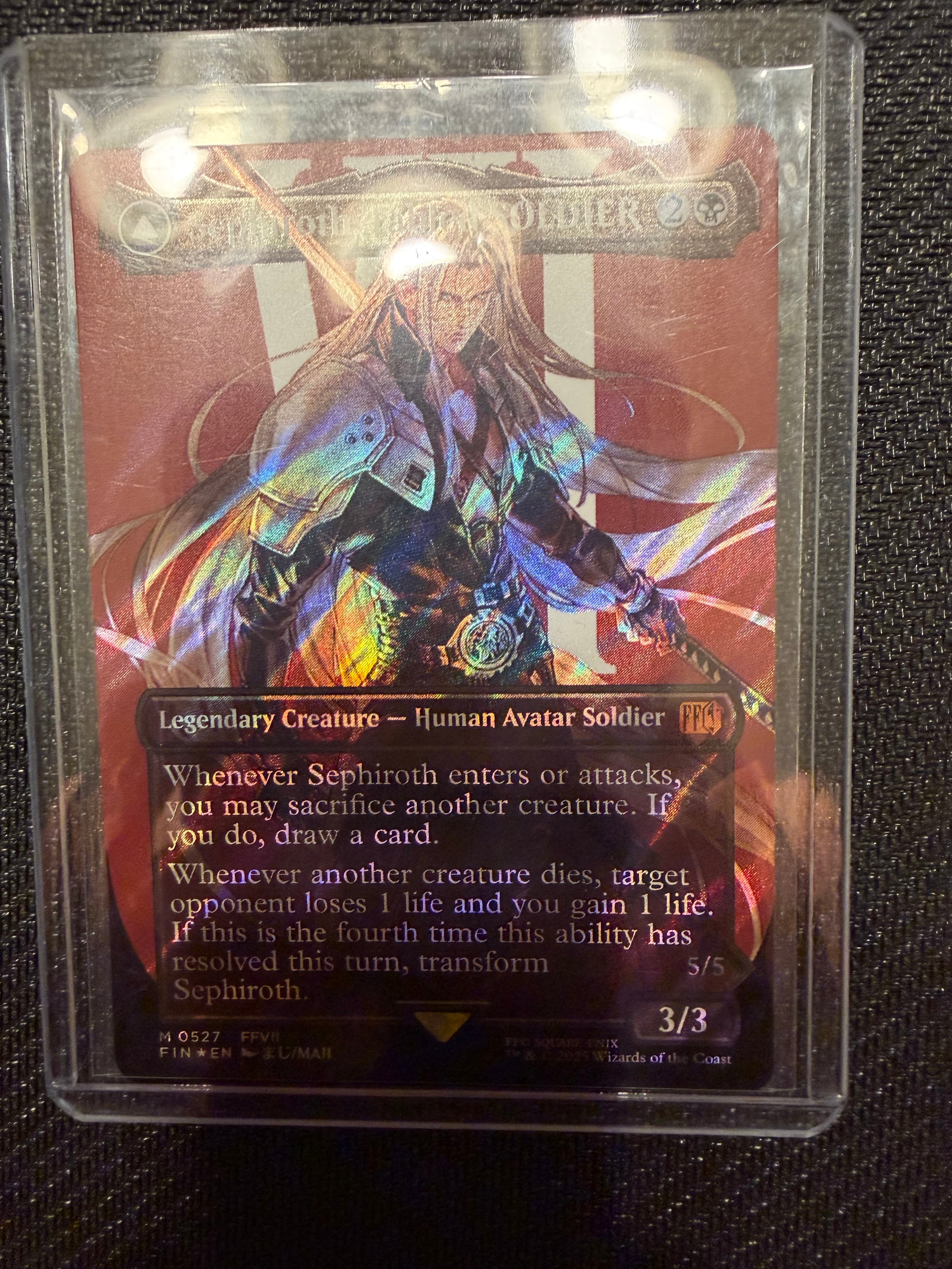 Sephiroth, Fabled SOLDIER [Borderless Surge Foil] #527