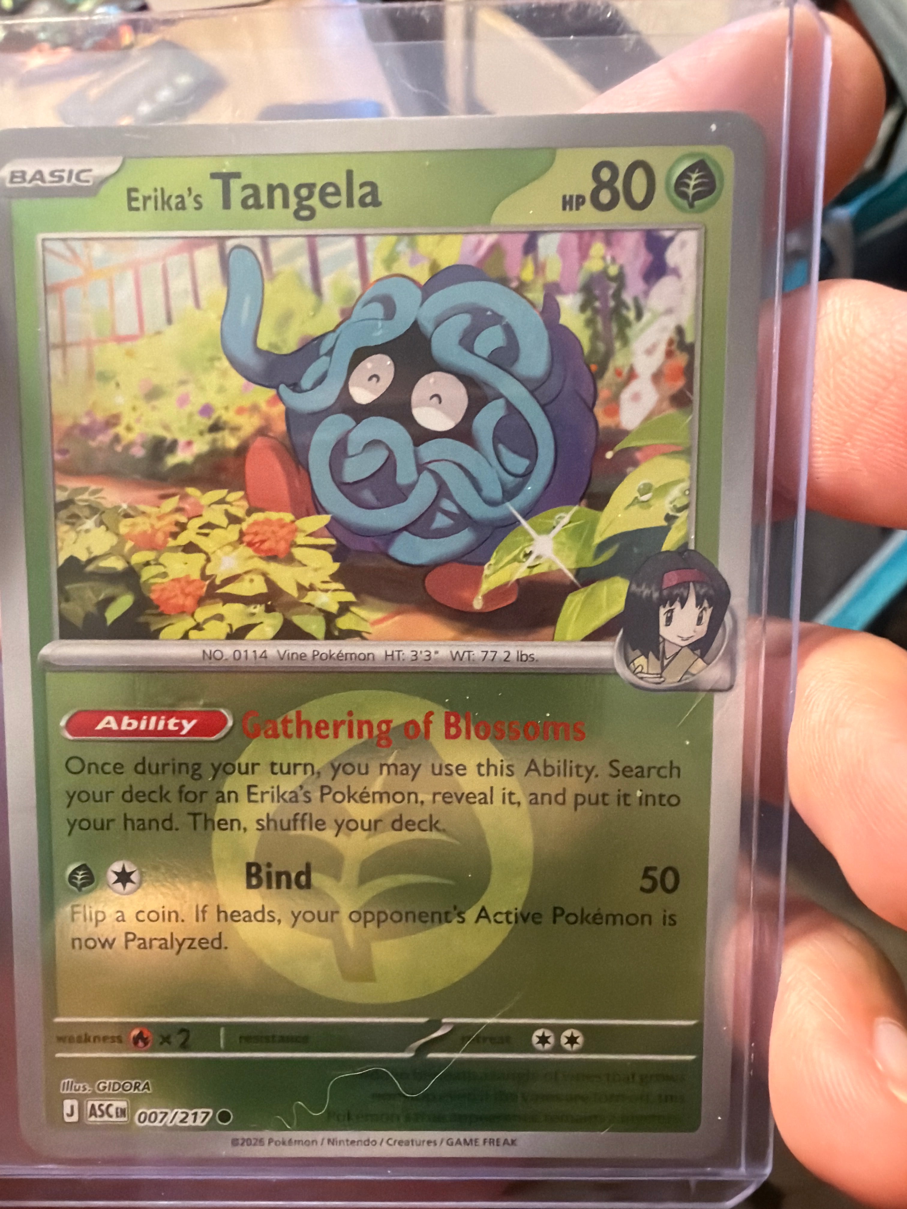Erika's Tangela - 007/217 (Energy Symbol Pattern) - ME: Ascended Heroes (ASC)