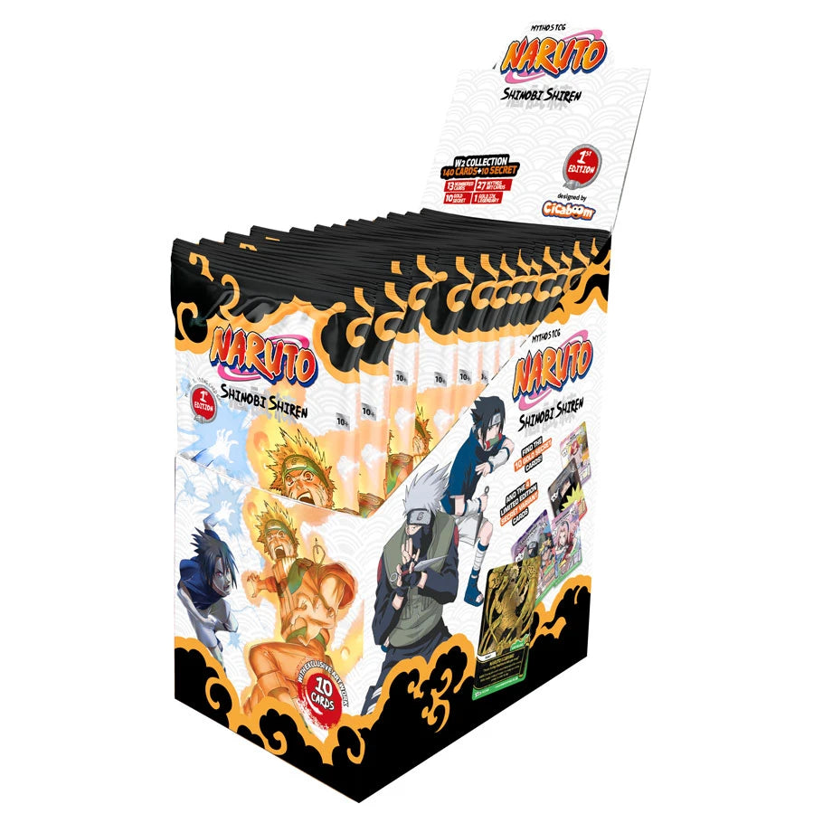 Naruto Mythos TCG: Set 2 1st Edition Booster Display