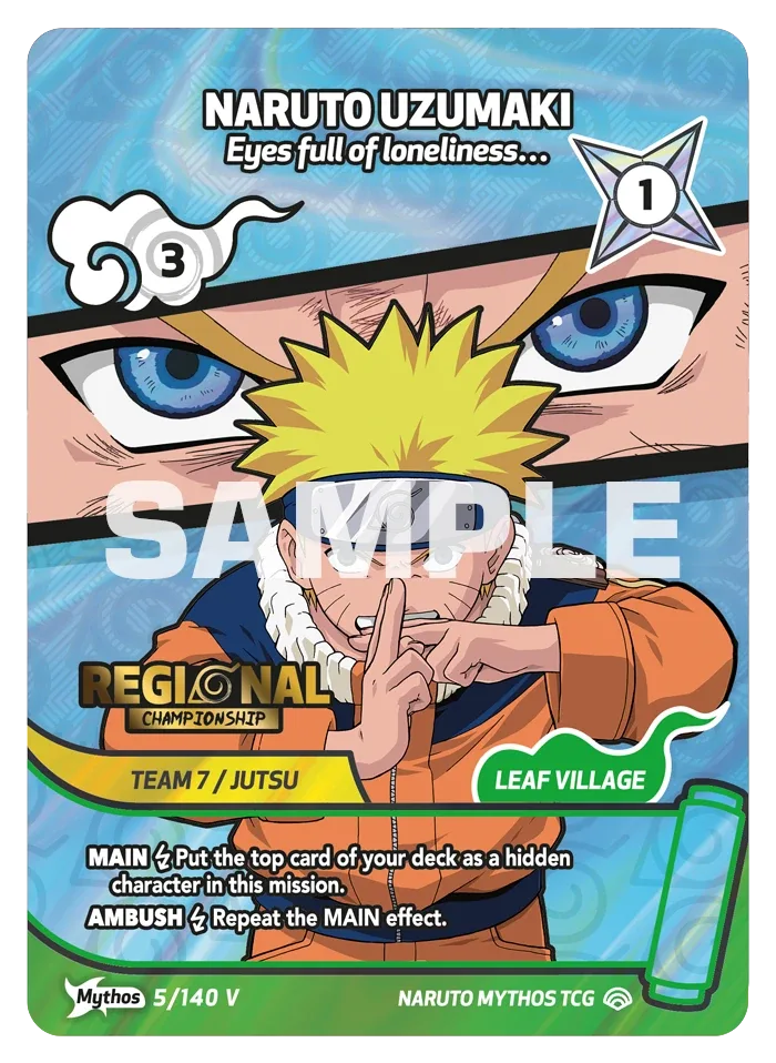 Naruto Mythos TCG: Set 2 1st Edition Booster Display