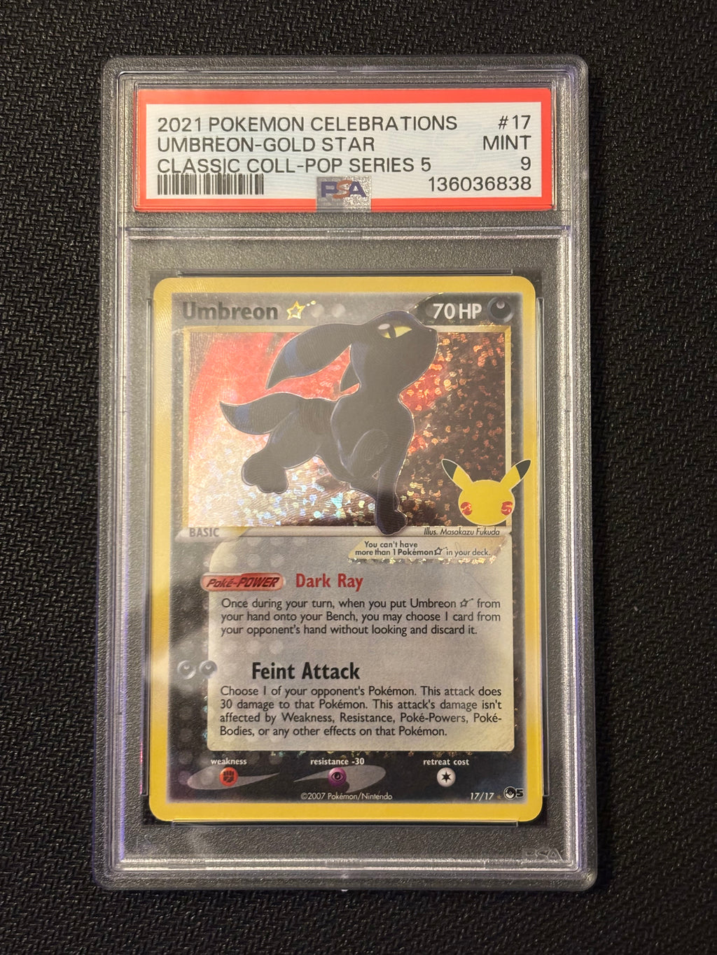 PSA 9 Celebrations Umbreon