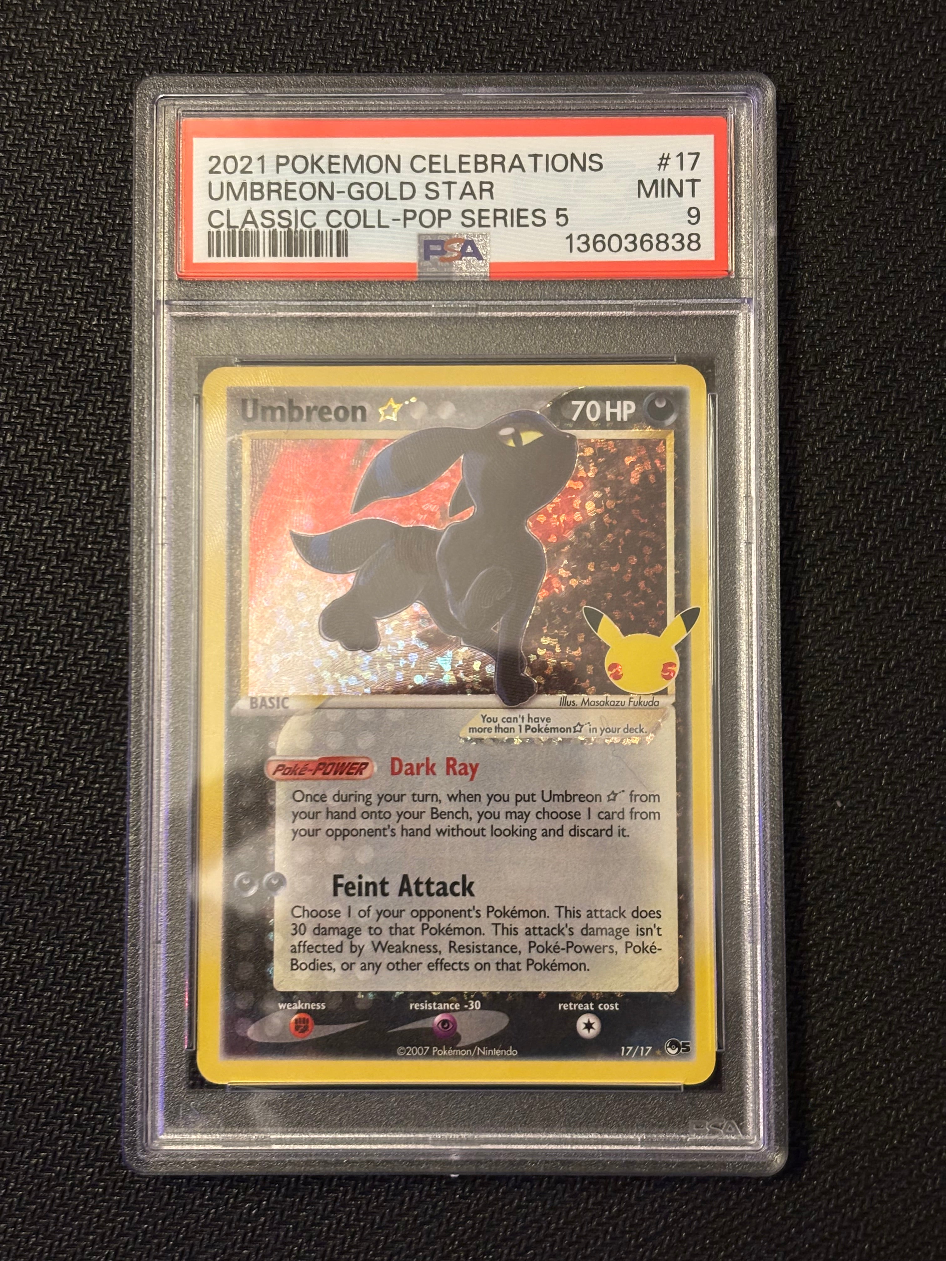 PSA 9 Celebrations Umbreon