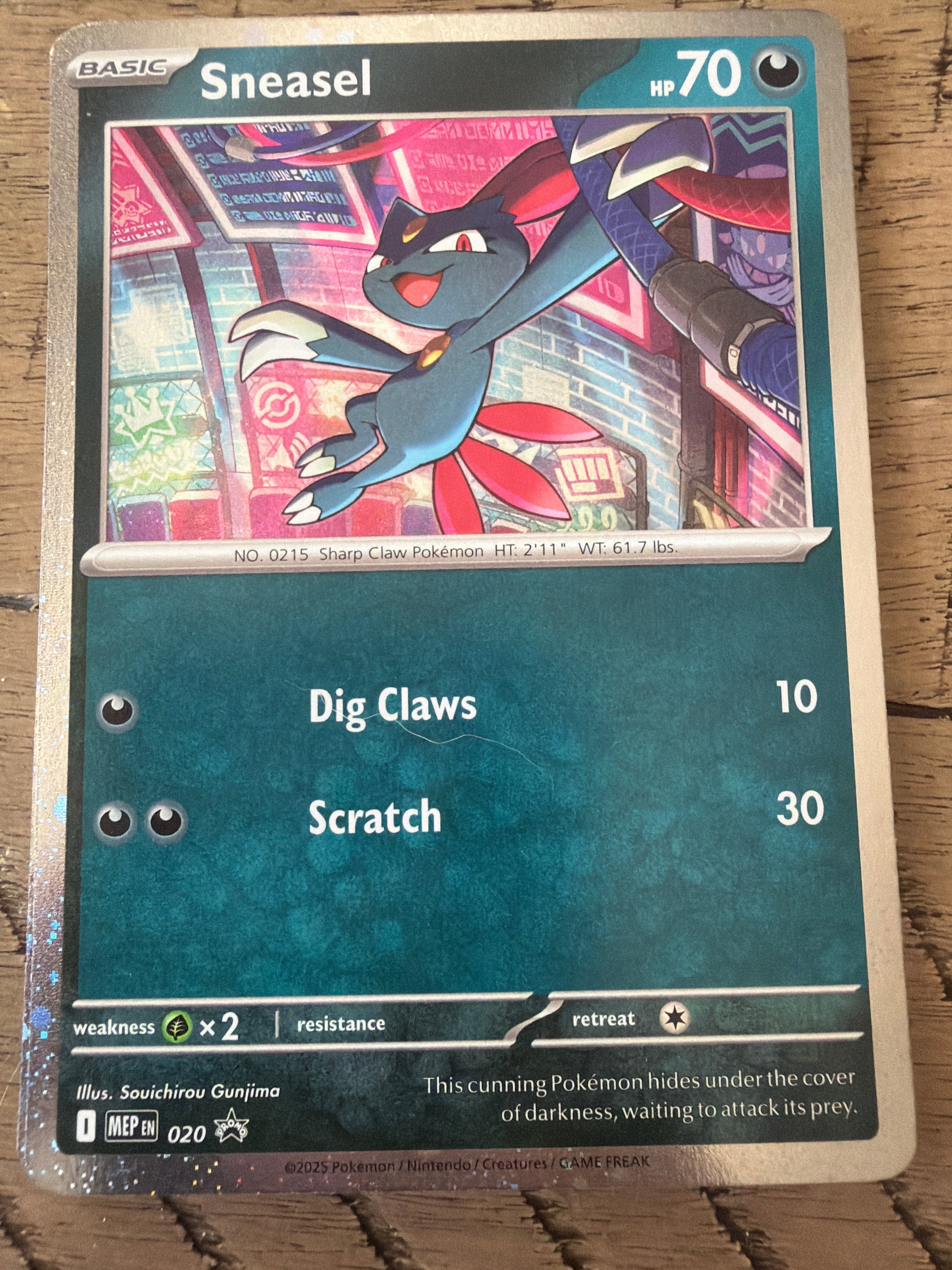 Sneasel Cosmos Holo Promo #20