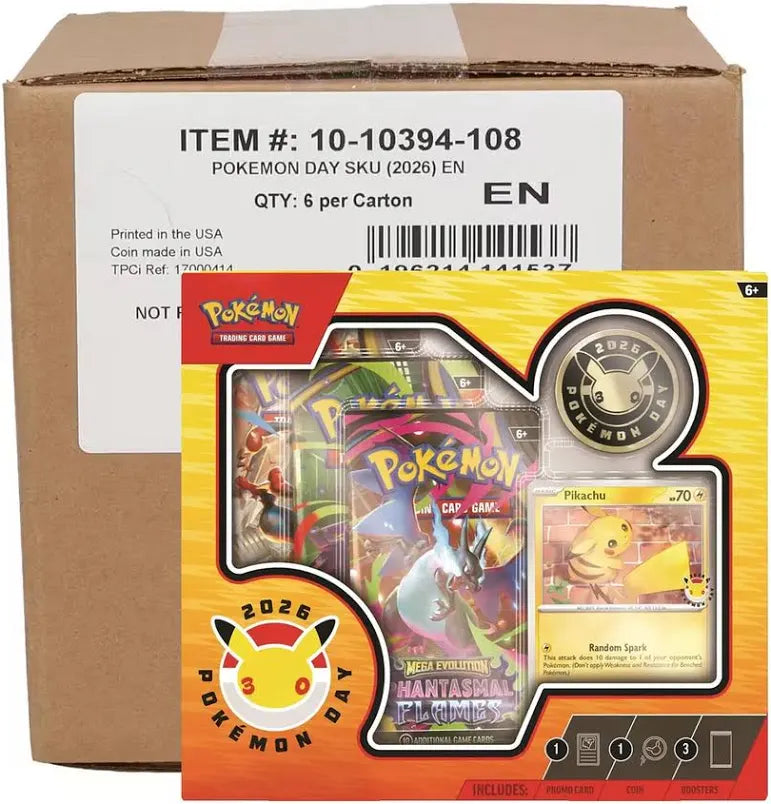 Pokemon Day 2026 Collection 6-Box Case