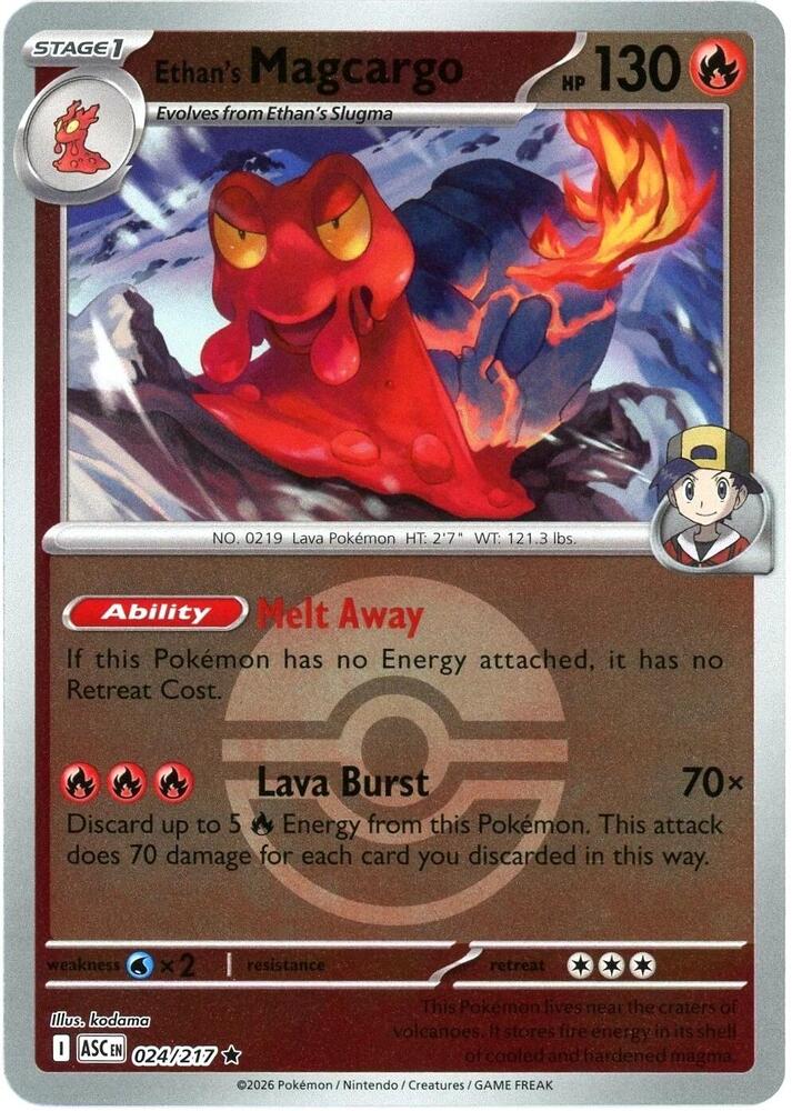 Ethan's Magcargo - 024/217 (Poke Ball) - ME: Ascended Heroes (ASC)