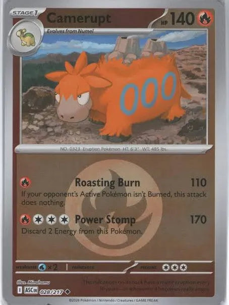 Camerupt (Energy Symbol Pattern) - ME: Ascended Heroes (ASC)
