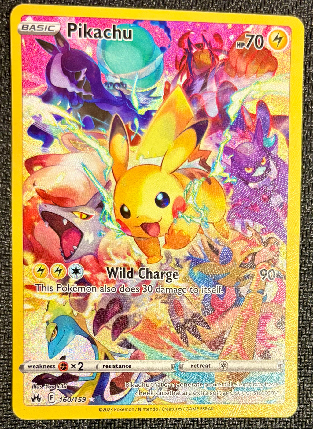 Pikachu (Secret) 160/159 Crown Zenith Holo (NM)