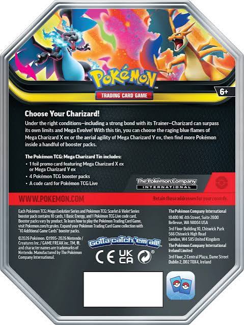 Mega Charizard X Tin