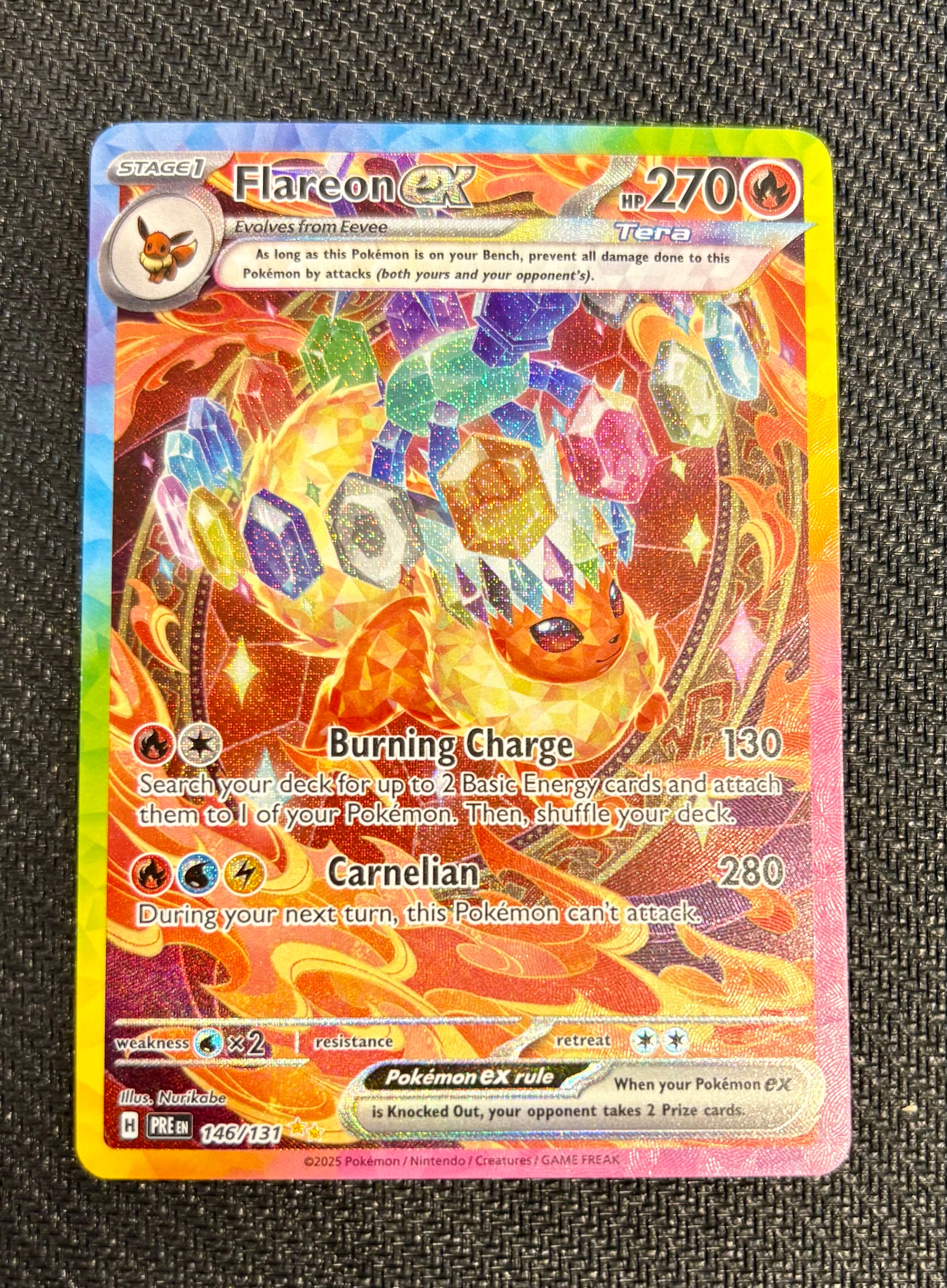 Flareon ex 146/131 Sv: Prismatic Evolutions Holo