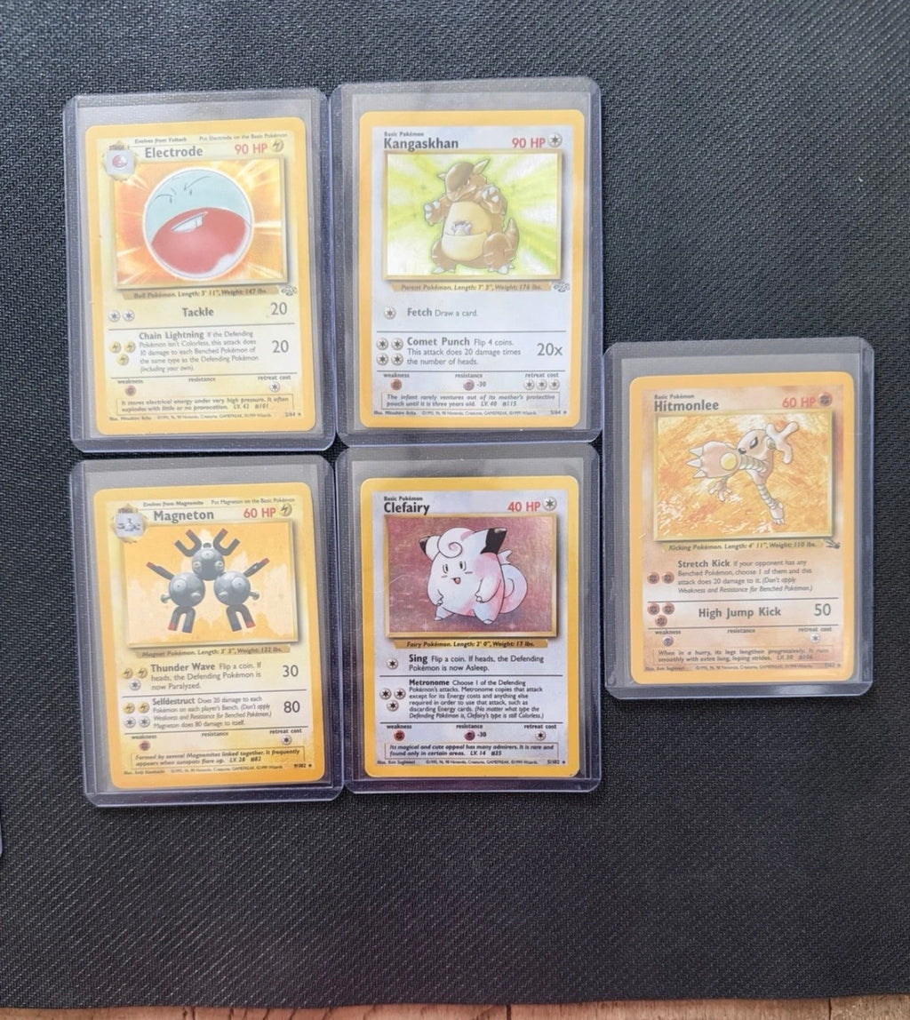 Holo Pokemon Card Lot (9) Base, Fossil, Jungle