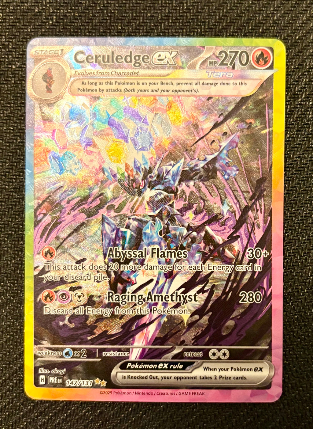 Ceruledge Ex #147 Pokemon Prismatic Evolutions