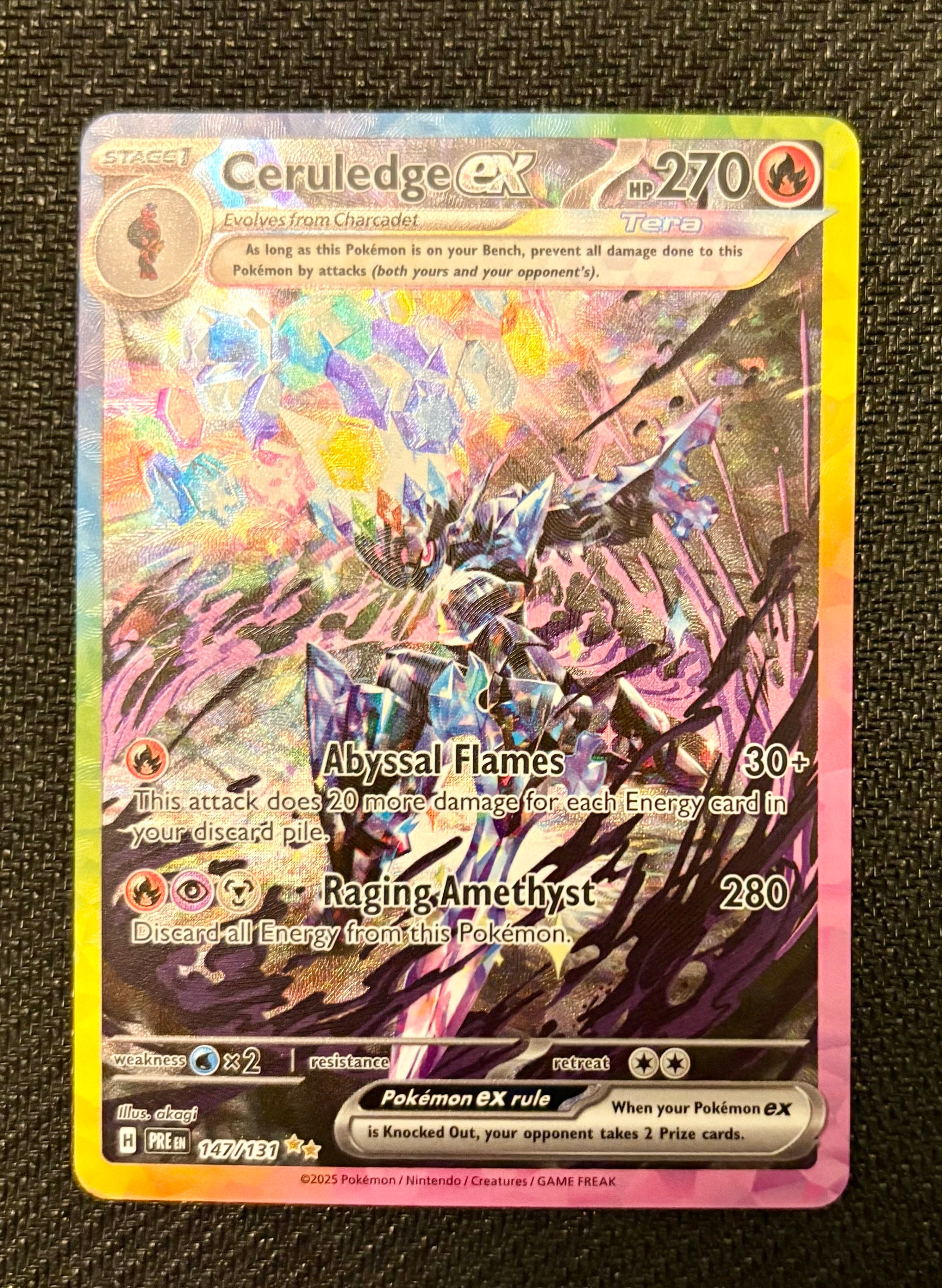 Ceruledge Ex #147 Pokemon Prismatic Evolutions