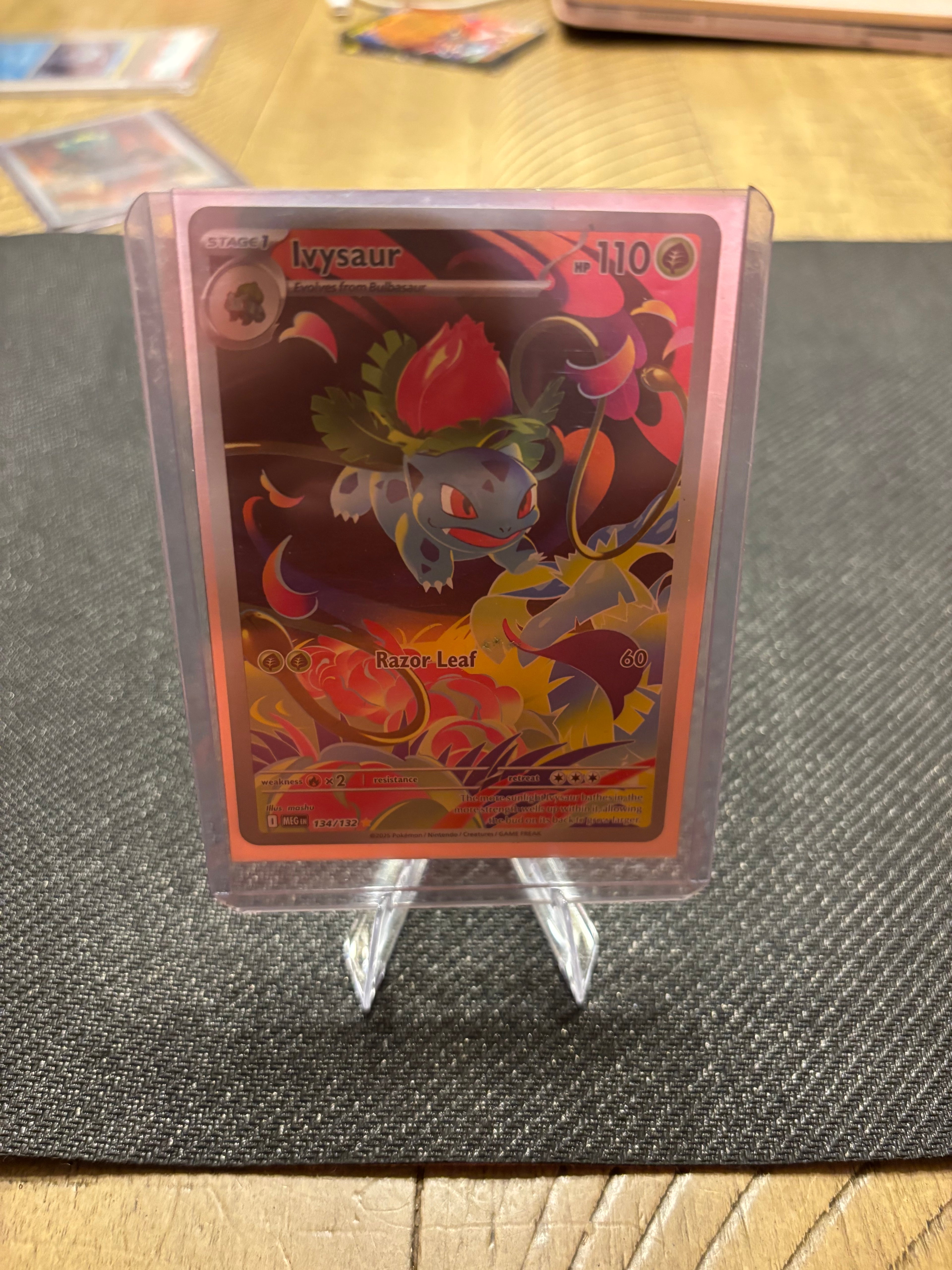 Mega Evolution Ivysaur 134/132 Illustration Rare Mint